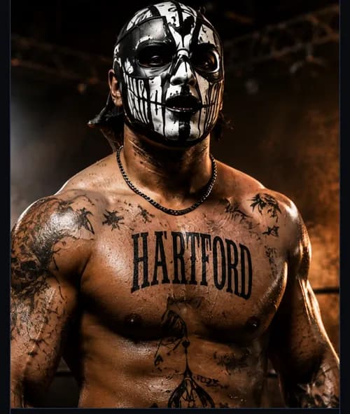 A masked independent wrestler